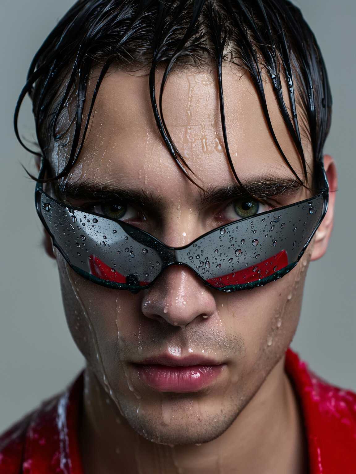 paparazzi moment of Damon Cael turning toward the camera in structured coat, rising pop artist Damon Cael.