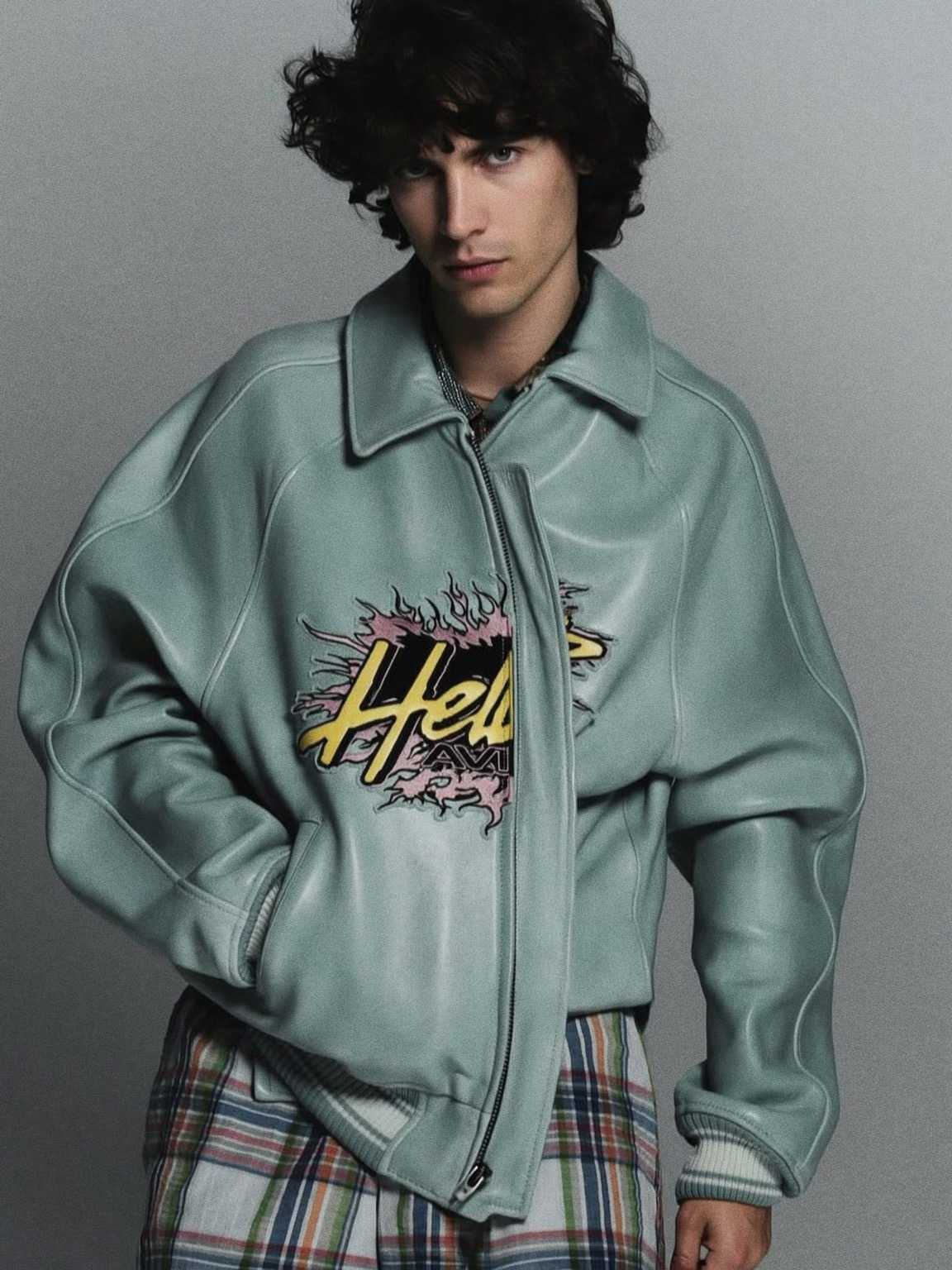 paparazzi roofline angle of Damon Cael in sleek high-fashion look, rising pop artist Damon Cael.