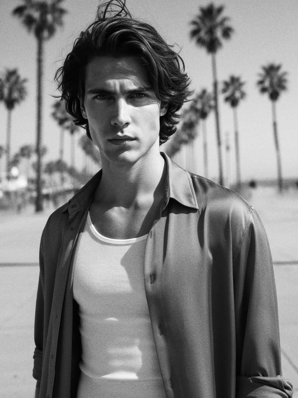 crowd-shot of Damon Cael partially obscured, in reflective fabrics, rising pop artist Damon Cael.